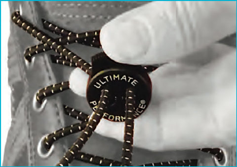 step 3 tie elastic laces