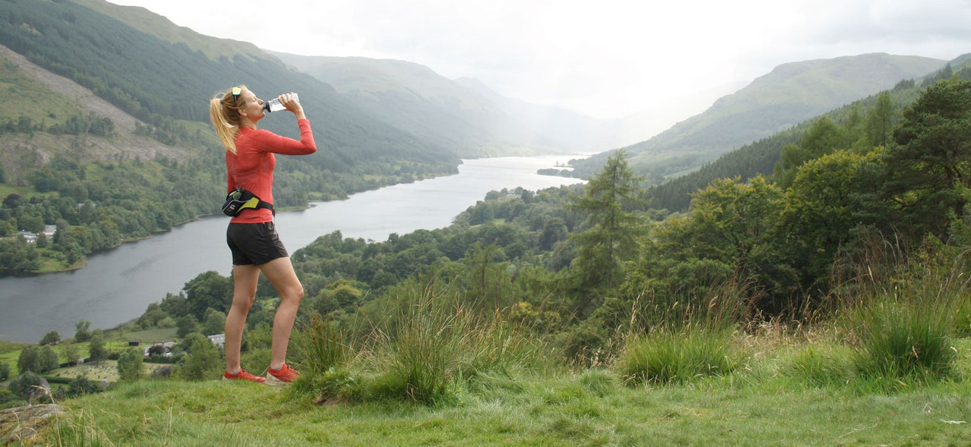 womens running socks on mountains