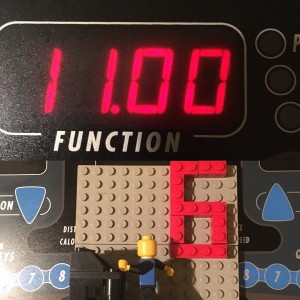 So much for 1100: Three days of three was enough. Today's run means I still have six miles to go...until 1111. #rwrunstreak #1000miles #treadmill